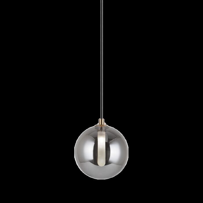 Matteo Magma 1 Light Pendant Light In Smoke