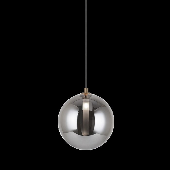 Matteo Magma 1 Light Pendant Light In Smoke