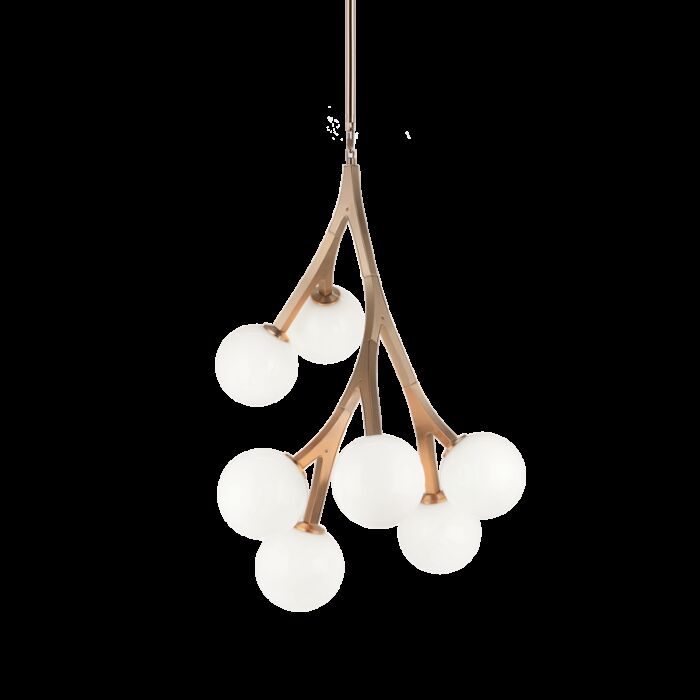 Matteo Rami 7 Light Chandelier In Aged Gold Brass