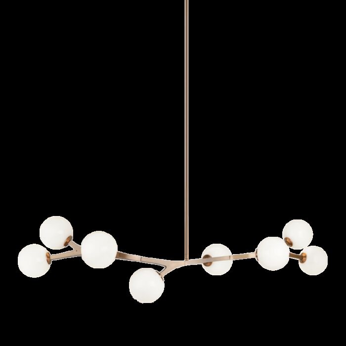 Matteo Rami 8 Light Chandelier In Aged Gold Brass