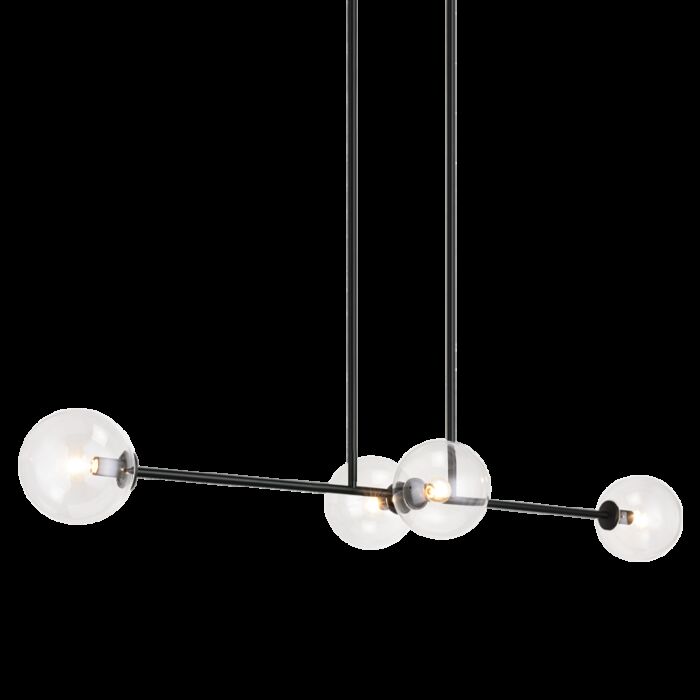Matteo Novo 4 Light Pendant Light In Black