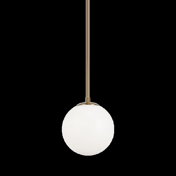Matteo Novo 1 Light Chandelier In Aged Gold Brass