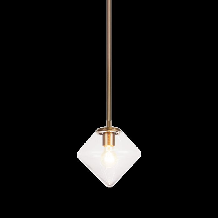 Matteo Novo 1 Light Chandelier In Aged Gold Brass