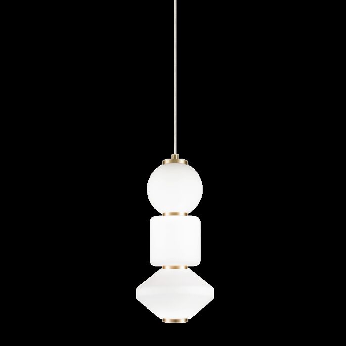 Matteo Dango 1 Light Pendant Light In Oxidized Gold