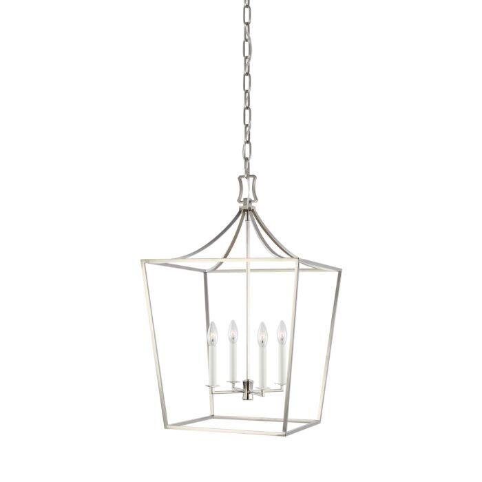 Southold 4 Light Chandelier in Polished Nickel by Chapman & Myers