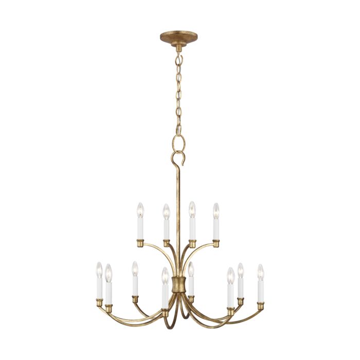 Westerly 12 Light Multi Tier Chandelier in Antique Gild by Chapman & Myers