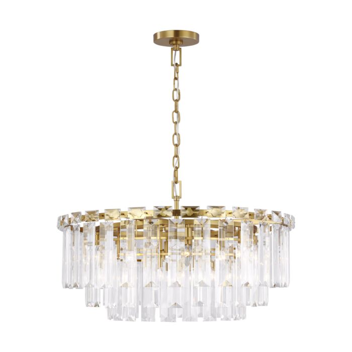 Arden 16 Light Chandelier in Burnished Brass by Chapman & Myers