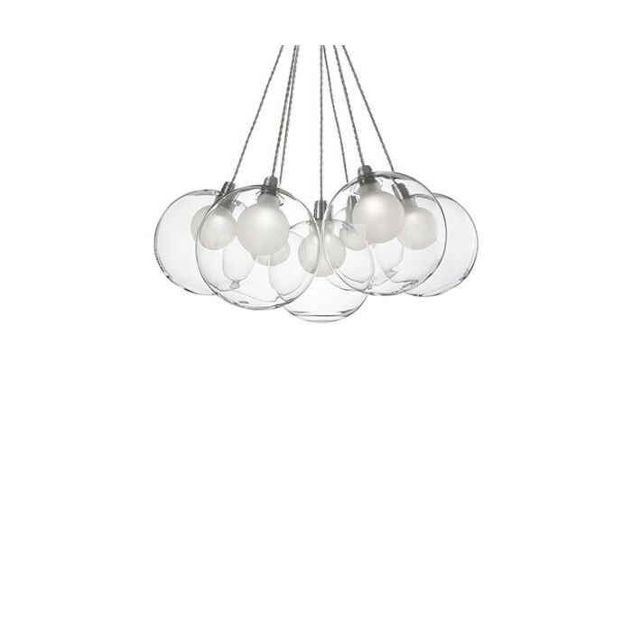 Kuzco Bolla LED Clustered Glass Chandelier in Chrome