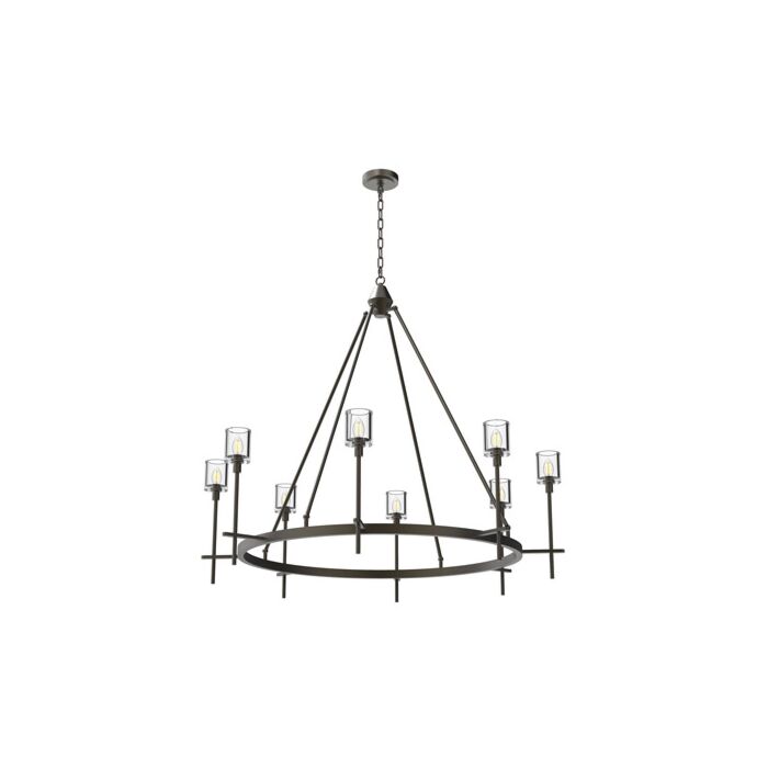 Alora Salita 8 Light Chandelier in Urban Bronze And Clear Crystal
