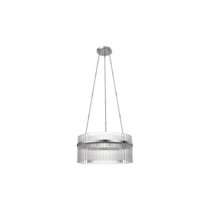 Alora Carlisle 12 Light Chandelier in Polished Nickel
