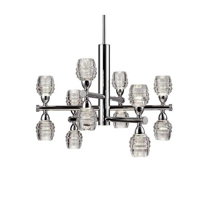 Kuzco Honeycomb LED Contemporary Chandelier in Chrome