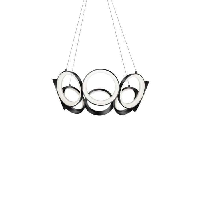 Kuzco Oros LED Contemporary Chandelier in Black