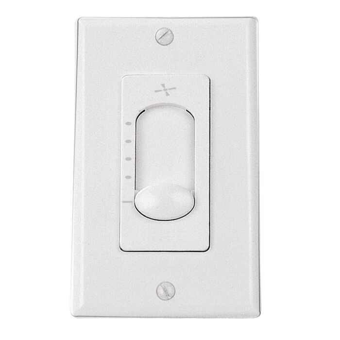 Craftmade 4 Speed Fan Control with Faceplate in White