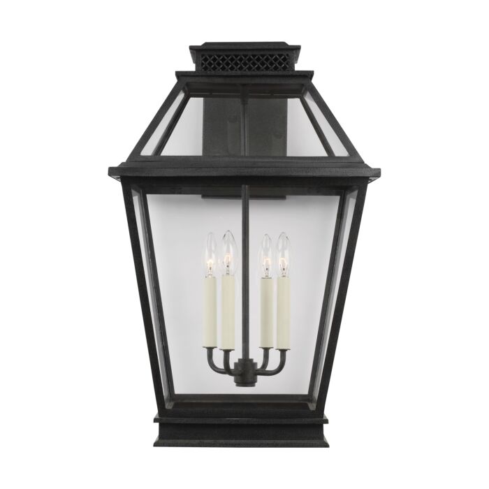 Falmouth 4 Light Outdoor Wall Light in Dark Weathered Zinc by Chapman & Myers