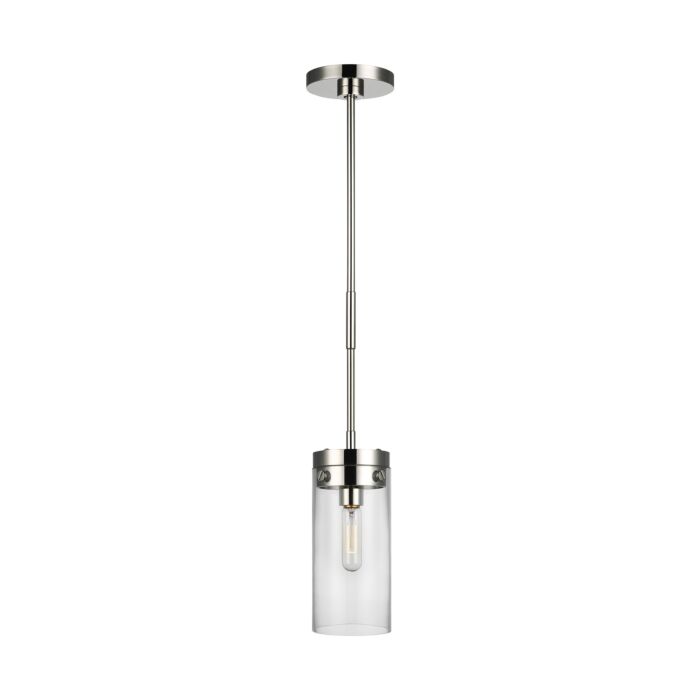 Garrett Pendant Light in Polished Nickel by Chapman & Myers