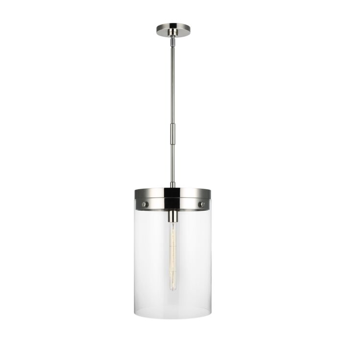 Garrett Pendant Light in Polished Nickel by Chapman & Myers