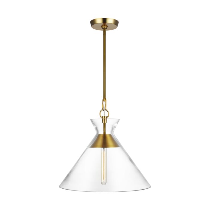 Atlantic Pendant Light in Burnished Brass by Chapman & Myers