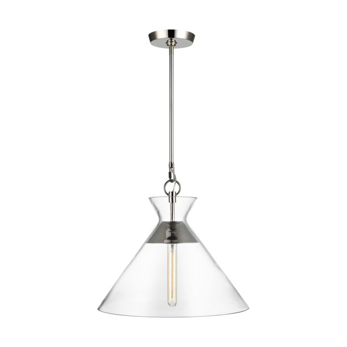 Atlantic Pendant Light in Polished Nickel by Chapman & Myers