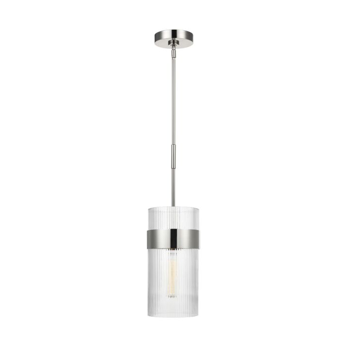 Geneva Pendant Light in Polished Nickel by Chapman & Myers