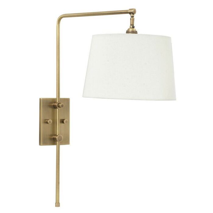 House of Troy Crown Point 18 Inch Wall Swing Lamp in Antique Brass