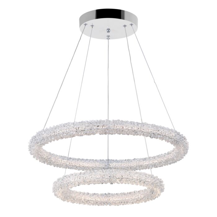 CWI Arielle LED Chandelier With Chrome Finish