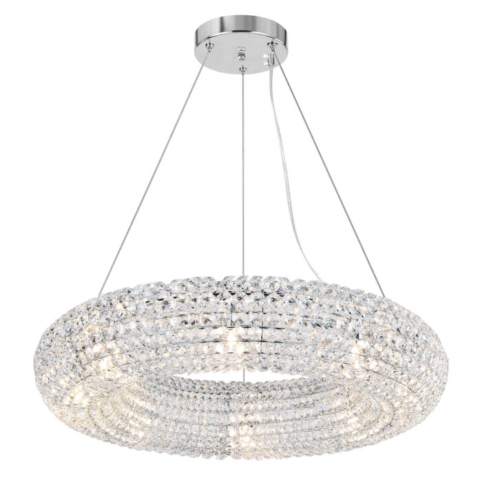 CWI Veronique 8 Light Chandelier With Chrome Finish