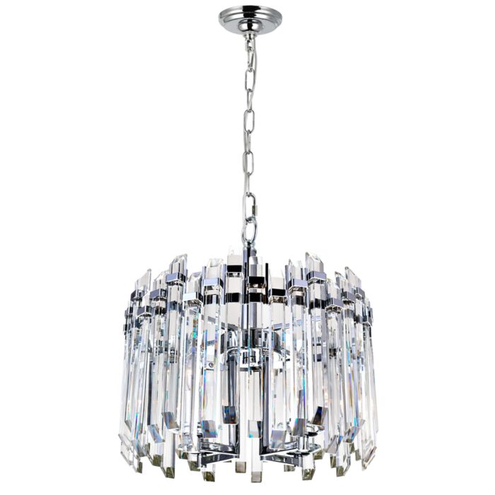 CWI Henrietta 4 Light Chandelier With Chrome Finish