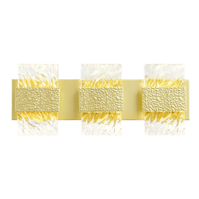 CWI Carolina LED Wall Sconce With Gold Leaf Finish