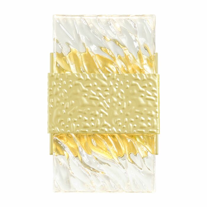 CWI Carolina LED Wall Sconce With Gold Leaf Finish