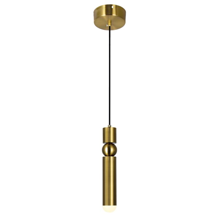 CWI Chime LED Mini Pendant With Brass Finish