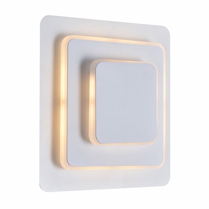 CWI Private I LED Sconce With Matte White Finish
