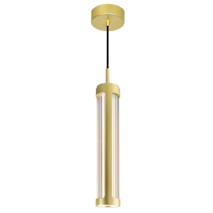 CWI Neva 3 in LED Integrated Satin Gold Pendant