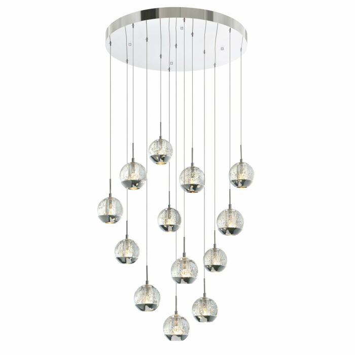 CWI Perrier 13 Light Multi Light Pendant With Chrome Finish