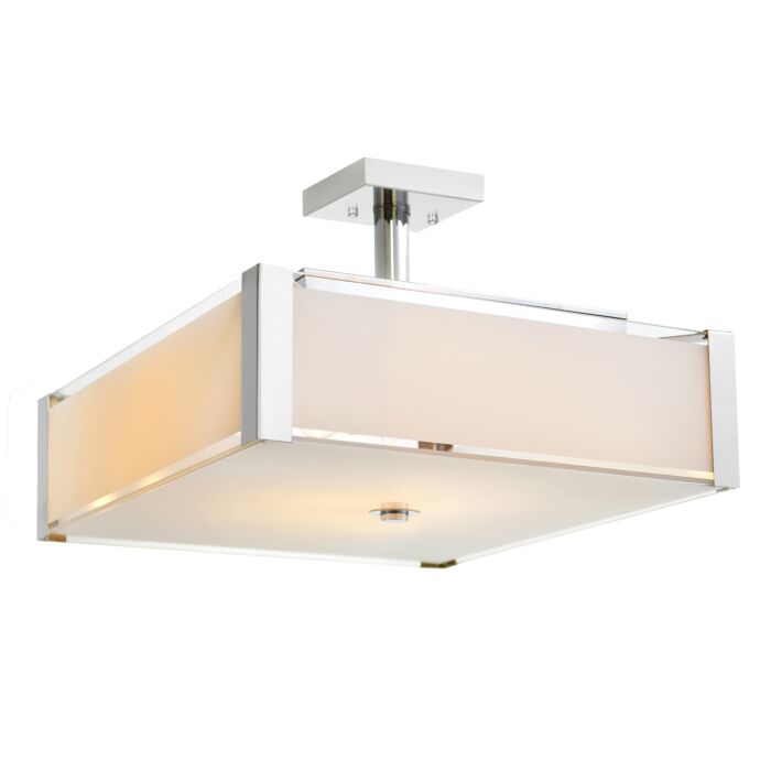 CWI Lucie 4 Light Drum Shade Chandelier With Chrome Finish