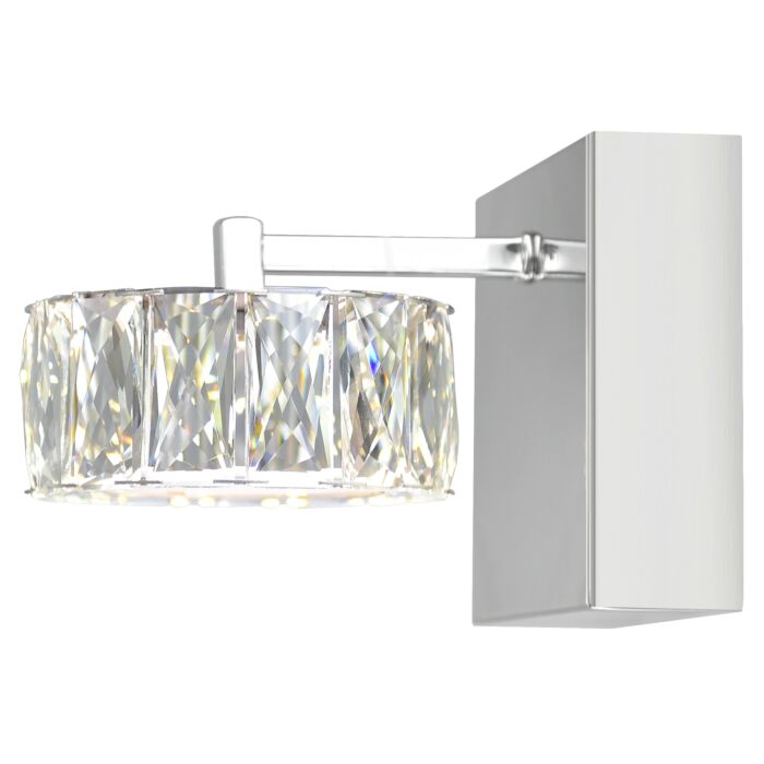 CWI Milan LED Bathroom Sconce With Chrome Finish