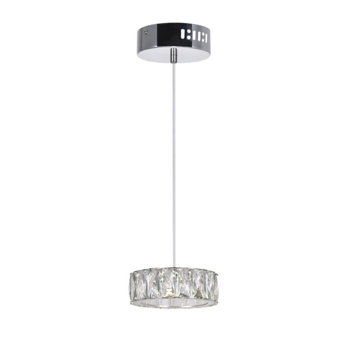 CWI Milan LED Mini Pendant With Chrome Finish