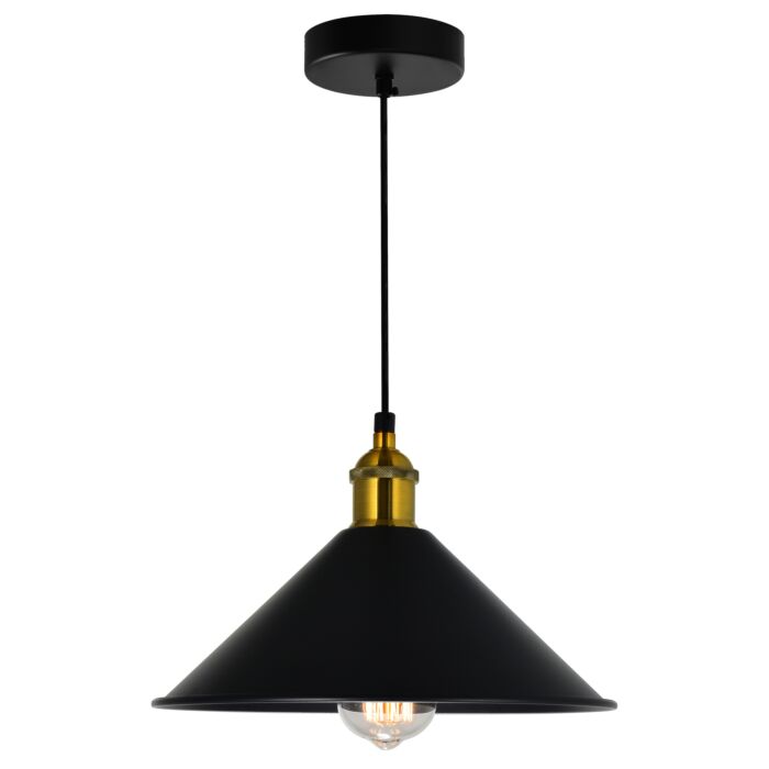 CWI Brave 1 Light Black Mini Pendant