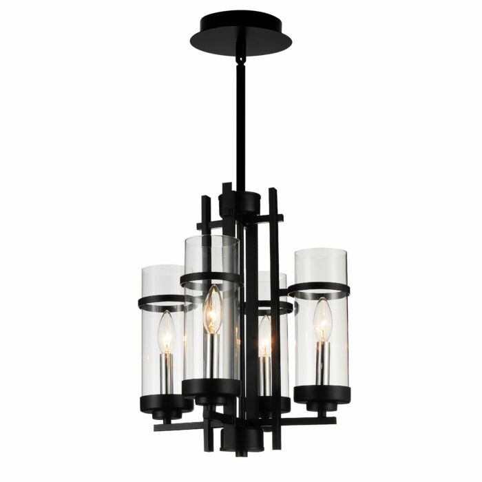CWI Sierra 4 Light Up Mini Pendant With Black Finish