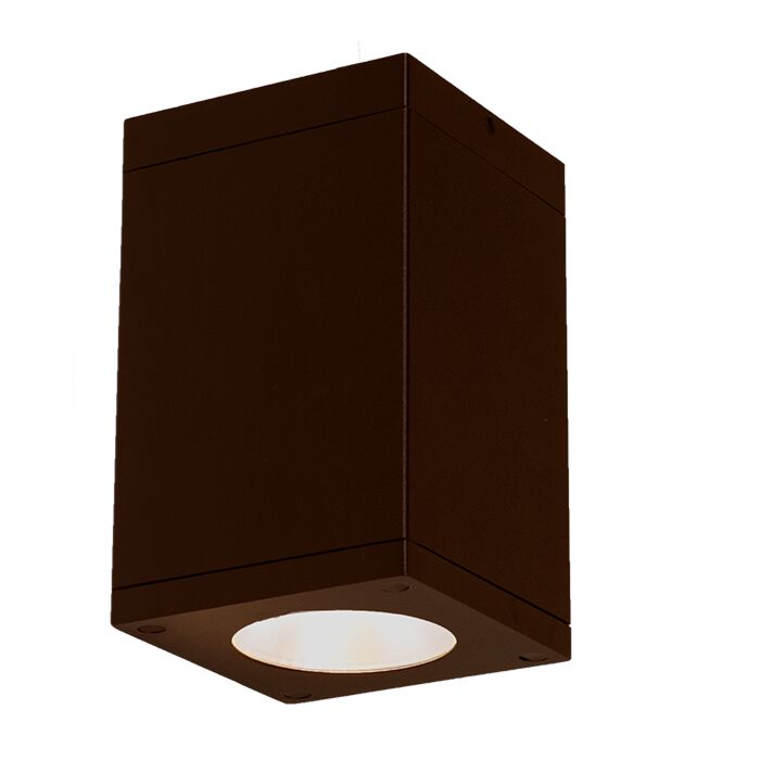 WAC Cube Arch 4000K 5 Inch Outdoor Ceiling Light in Bronze