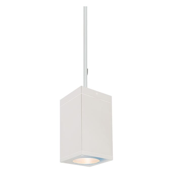 WAC Cube Arch 4000K 10 Inch Outdoor Hanging Light in White