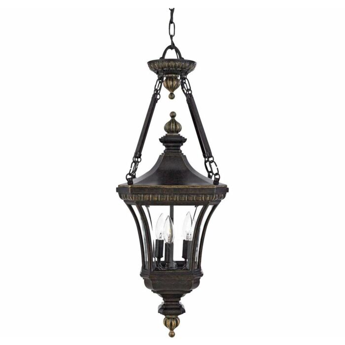 Quoizel Devon 3 Light 11 Inch Outdoor Hanging Light in Imperial Bronze