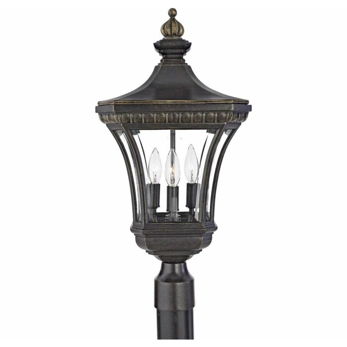 Quoizel Devon 3 Light 11 Inch Outdoor Post Light in Imperial Bronze