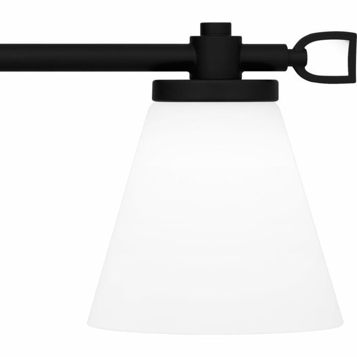 Daniels 0-Light Bathroom Vanity Light in Matte Black