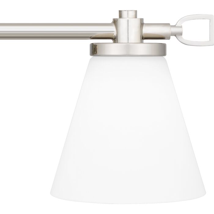 Daniels 0-Light Bathroom Vanity Light in Polished Nickel