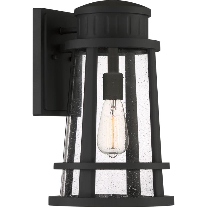 Quoizel Dunham 10 Inch Outdoor Hanging Light in Earth Black