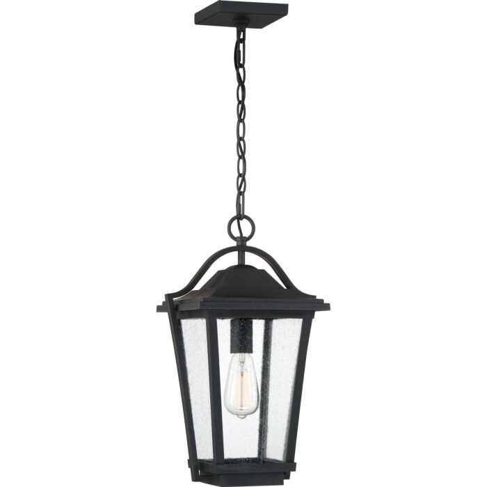 Quoizel Darius 11 Inch Outdoor Hanging Light in Earth Black