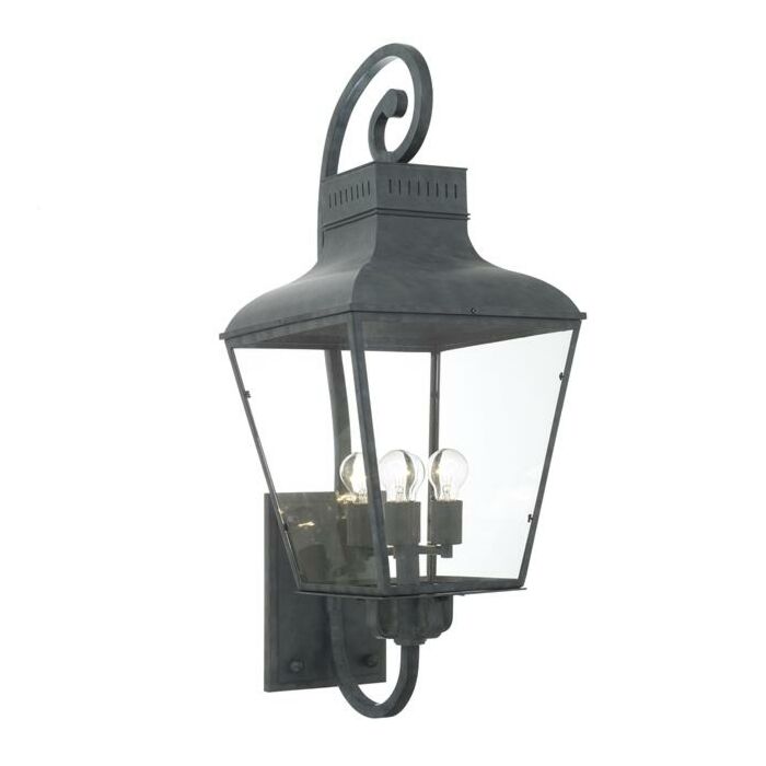 Crystorama Dumont 4 Light 39 Inch Outdoor Wall Light in Graphite