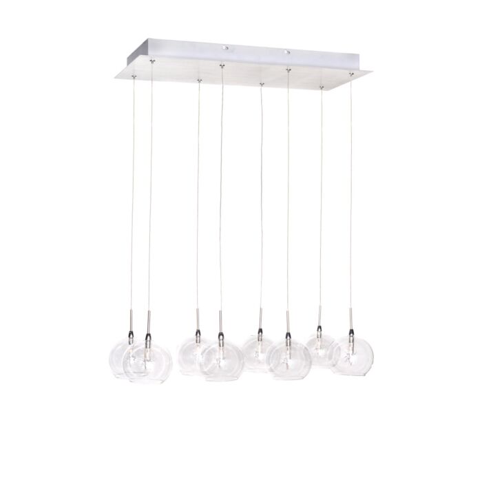 ET2 Starburst 8 Lt. Xenon Pendant, Satin Nickel