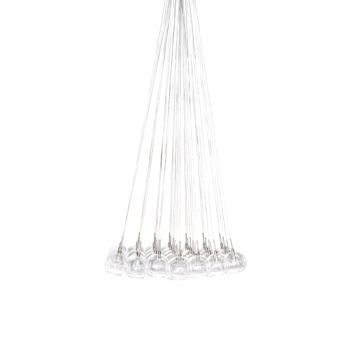ET2 Starburst 37 Lt. Pendant,Satin Nickel / Polished Chrome