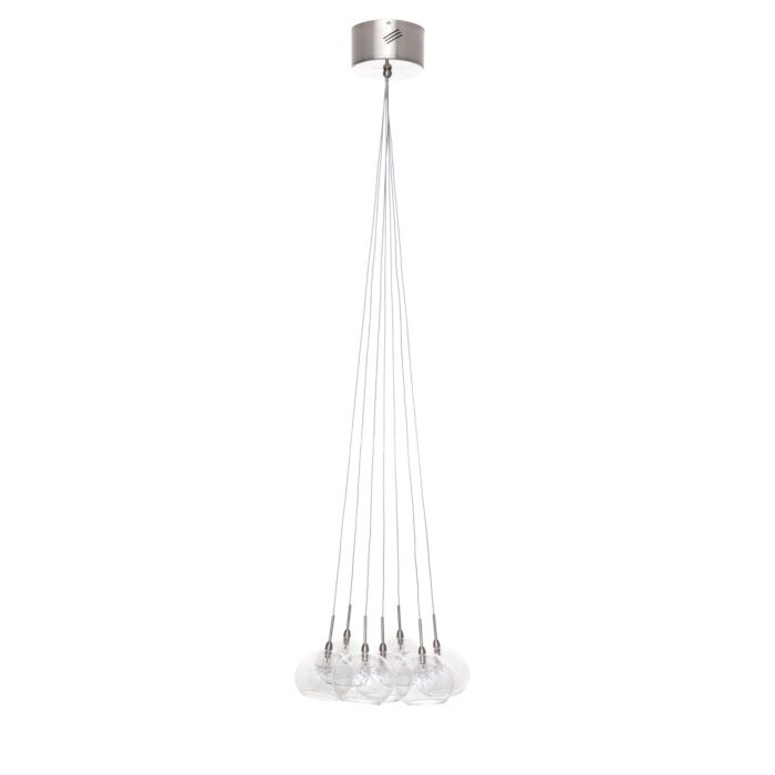 ET2 Starburst 7 Lt. Xenon Pendant, Satin Nickel